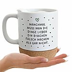 Tasse Kork Leg Los Geschenk, Mutmacher Kuestenglueck2