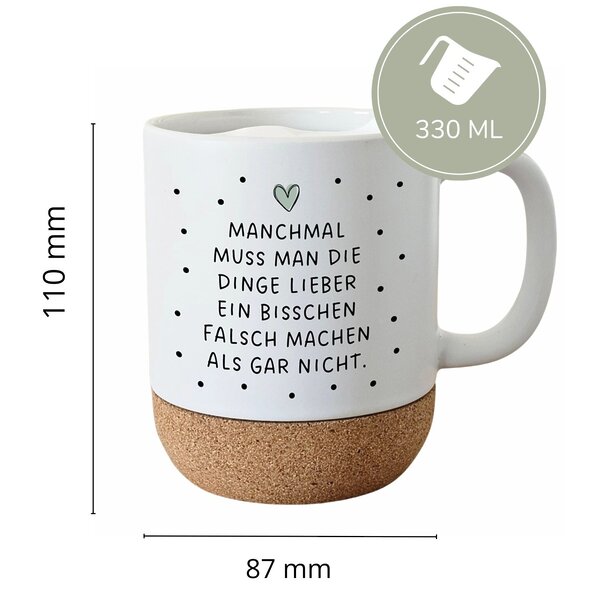 Tasse Mit Deckel Leg Los, Keramiktasse Mit Kork, Korktasse Mit Spruch Geschenk, Tasse Becher Kuestenglueck5