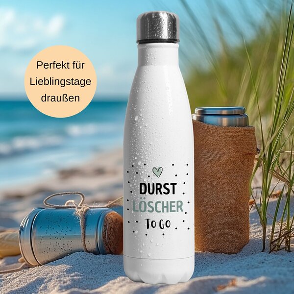 Trinkflasche Durstlöscher To Go Thermosflasche Mit Witzigem Spruch Kuestenglueck4