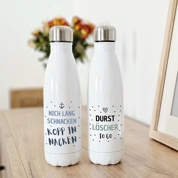 Trinkflasche Durstlöscher To Go Thermosflasche Mit Witzigem Spruch Kuestenglueck5